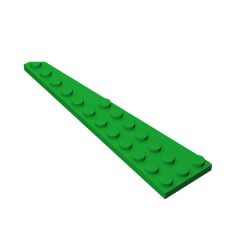 Wedge Plate 12 x 3 Left #47397 Green