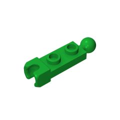 Plate, Modified 1 x 2 With Tow Ball And Small Tow Ball Socket On Ends #14419 Green