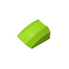 Slope Curved 2 x 2 with Lip, No Studs #30602 Lime