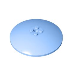 Dish 8 x 8 Inverted (Radar)-Solid Studs #3961 Bright Light Blue