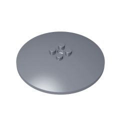 Dish 8 x 8 Inverted (Radar)-Solid Studs #3961 Flat Silver