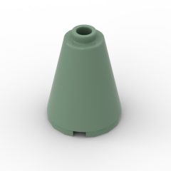 Cone 2 x 2 x 2 with Completely Open Stud #14918 Sand Green