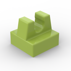 Tile Special 1 x 1 with Clip and Straight Tips #2555 Lime