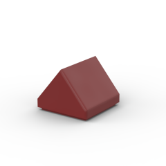 Slope Double 45 1 x 1 #35464 Dark Red