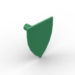 Minifig Shield Triangular #3846 Green