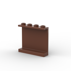 Wall Element 1 x 4 x 3 #4215 Dark Brown