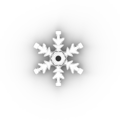 Snow Flake  4 x  4 #42409 Trans-Clear 1/4 KG