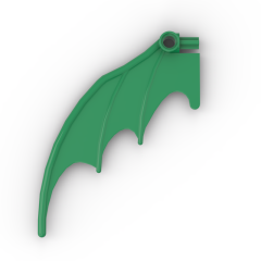 Creature Body Part, Dragon Wing 8 x 10 #55706 Green