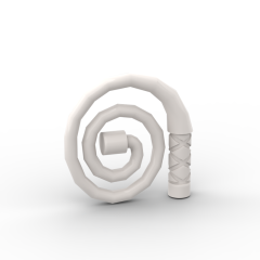 Equipment Whip Coiled #61975 White
