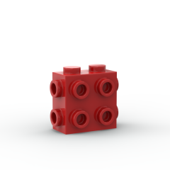 Brick Special 1 x 2 x 1 2/3 with 8 Studs on 3 Sides #67329 Red
