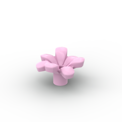 Plant, Flower, Minifig Accessory with 7 Thick Petals and Pin #32606 Bright Pink