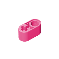 Technic Beam 1 x 2 Thick with Pin Hole and Axle Hole #60483  Dark Pink Gobricks