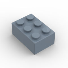 Brick 2 x 3 #3002 Sand Blue