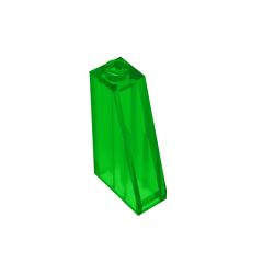 Slope 75 2 x 1 x 3 (Undetermined Stud Type) #4460 Trans-Green
