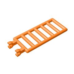 Bar 7 x 3 with Double Clips (Ladder) #6020 Orange