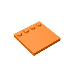 Plates Special 4 x 4 with Studs on One Edge [Plain] #6179 Orange