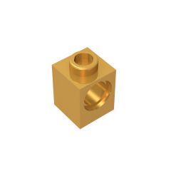 Technic Brick 1 x 1 #6541 Pearl Gold