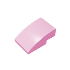 Slope Curved 3 x 2 No Studs #24309 Bright Pink 1 KG
