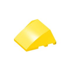 Wedge Curved 4 x 3 No Studs [Plain] #64225 Yellow