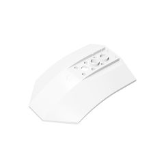 Wedge Curved Inverted 8 x 6 x 2 Cockpit #42021  White