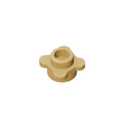 Plant, Flower, Plate Round 1 x 1 with 4 Petals #33291 Tan