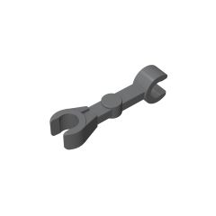 Arm Mechanical Straight (Droid) - 2 Clips at 90#59230 Dark Bluish Gray