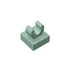 Tile Special 1 x 1 with Clip and Straight Tips #2555 Sand Green