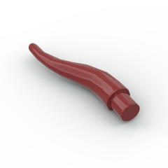 Animal Body Part, Horn (Cattle) / Tentacle / Vine / Branch / Tongue - Long #13564 Dark Red