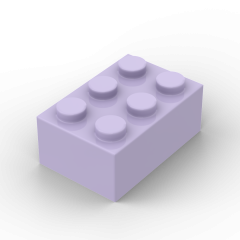 Brick 2 x 3 #3002 Lavender 1 KG