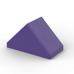 Slope 45 2 x 1 Double #3044 Dark Purple