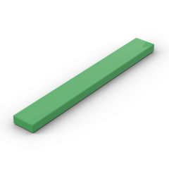 Tile 1 x 8 with Groove #4162 Bright Green