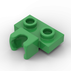 Plate, Modified 1 x 2 with Small Tow Ball Socket on 5.9mm #14704 Bright Green