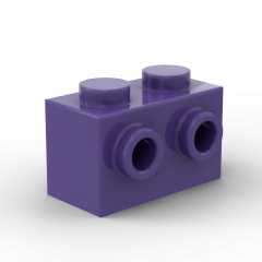Brick Special 1 x 2 with Studs on 2 Sides #52107 Dark Purple