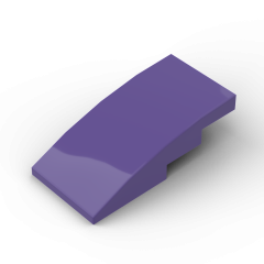 Slope Curved 4 x 2 No Studs #93606 Dark Purple