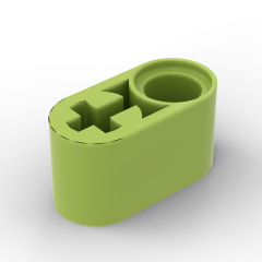 Technic Beam 1 x 2 Thick with Pin Hole and Axle Hole #60483 Lime