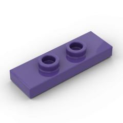 Plate Special 1 x 3 with 2 Studs with Groove and Inside Stud Holder (Jumper) #34103 Dark Purple