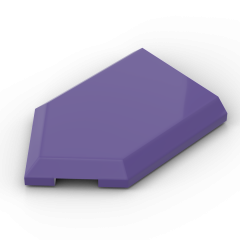 Tile Special 2 x 3 Pentagonal #22385 Dark Purple