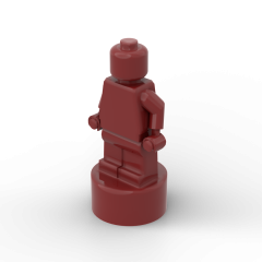 Minifig Trophy Statuette #90398 Dark Red
