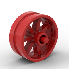 Wheel 15 x 6 City Motorcycle #50862 Red