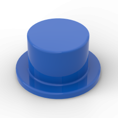 Minifig Top Hat #3878 Blue