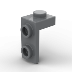 Bracket 1 x 1 - 1 x 2 #79389 Dark Bluish Gray