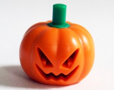 Minifig Head Cover, Pumpkin Jack O' Lantern #20693