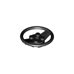 Steering Wheel with 4 Studs on Center #67811 Black
