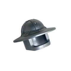 Minifig Helmet with Chinstrap and Wide Brim #30273 Flat Silver