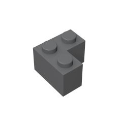 Brick Corner 1 x 2 x 2 #2357 Dark Bluish Gray