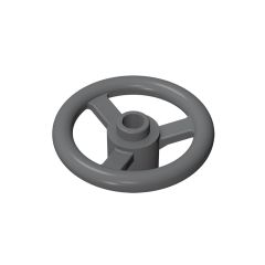 Technic Steering Wheel Small (3 Studs Diameter) #2819 Dark Bluish Gray