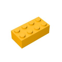 Brick 2 x 4 #3001 Bright Light Orange