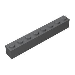 Brick 1 x 8 #3008 Dark Bluish Gray 10 pieces