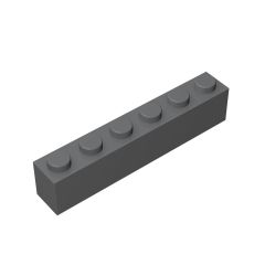 Brick 1 x 6 #3009 Dark Bluish Gray 1 KG