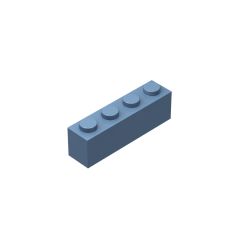 Brick 1 x 4 #3010 Sand Blue